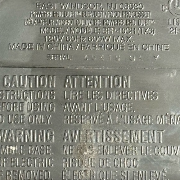 Cuisinart BFP-10CH PowerBlend Duet Blender/Food Processor Chrome - Picture 11 of 11